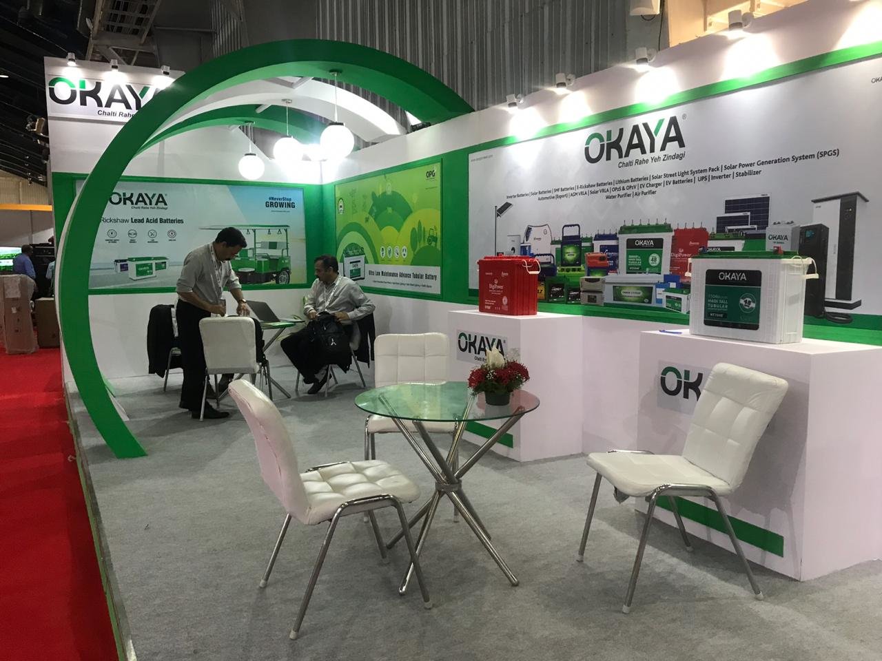 Delivered heavy products industrial booth